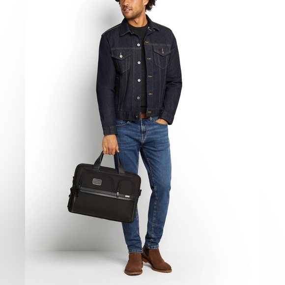 Tumi Gray and Brown Men's Bag